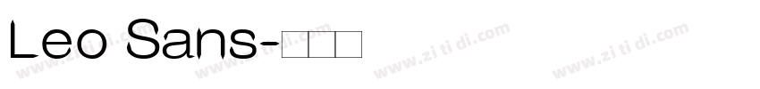 Leo Sans字体转换